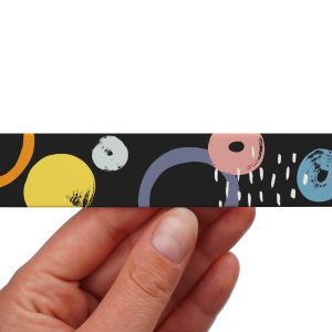 Taśma BioThane z nadrukiem - Wzór Brush Ciemny