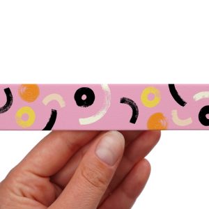 Taśma BioThane z nadrukiem - Wzór Joy Róż