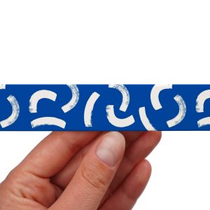 Taśma BioThane z nadrukiem - Wzór Pool Niebieski