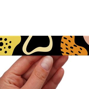 Printed BioThane tape – Dark Rainbow pattern