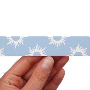 Taśma BioThane z nadrukiem - Wzór Sun Błękit