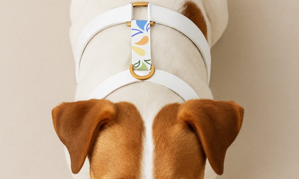 nadruk na psich szelkach biothane 2