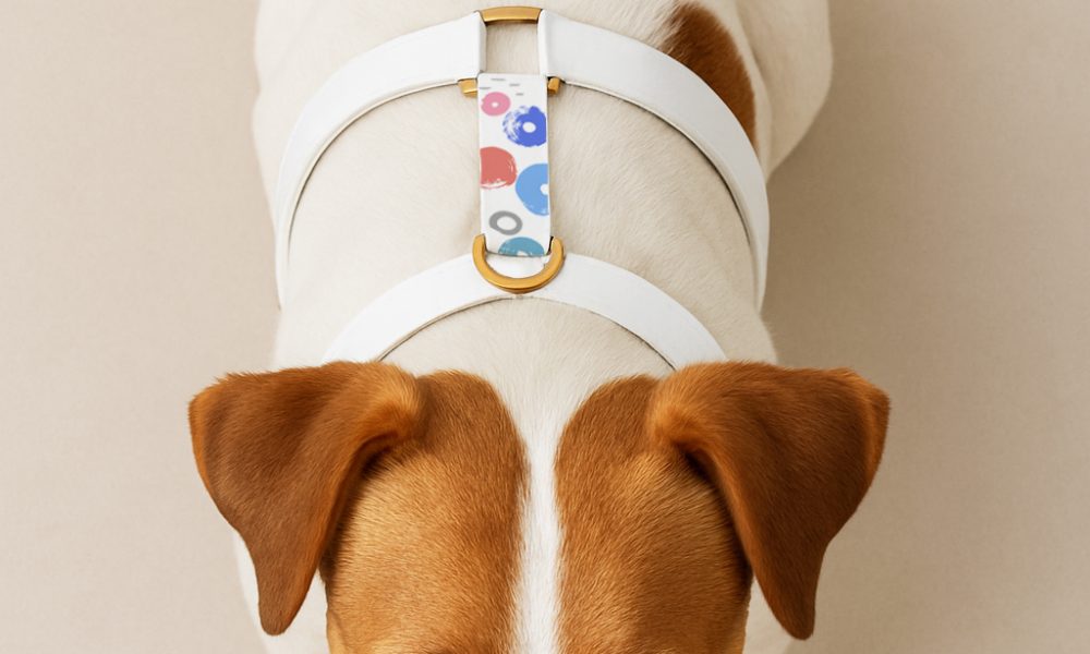 nadruk na psich szelkach biothane 4